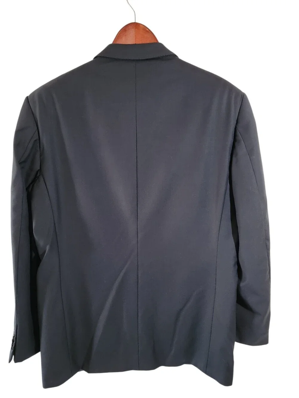 Ermenegildo Zegna Navy Blue 100% Wool 2-Button Suit Jacket Blazer Men's Sz 52R